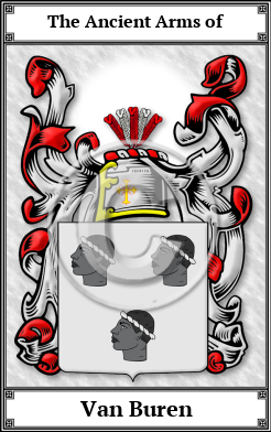 Van Buren Family Crest Download (JPG)  Book Plated - 150 DPI